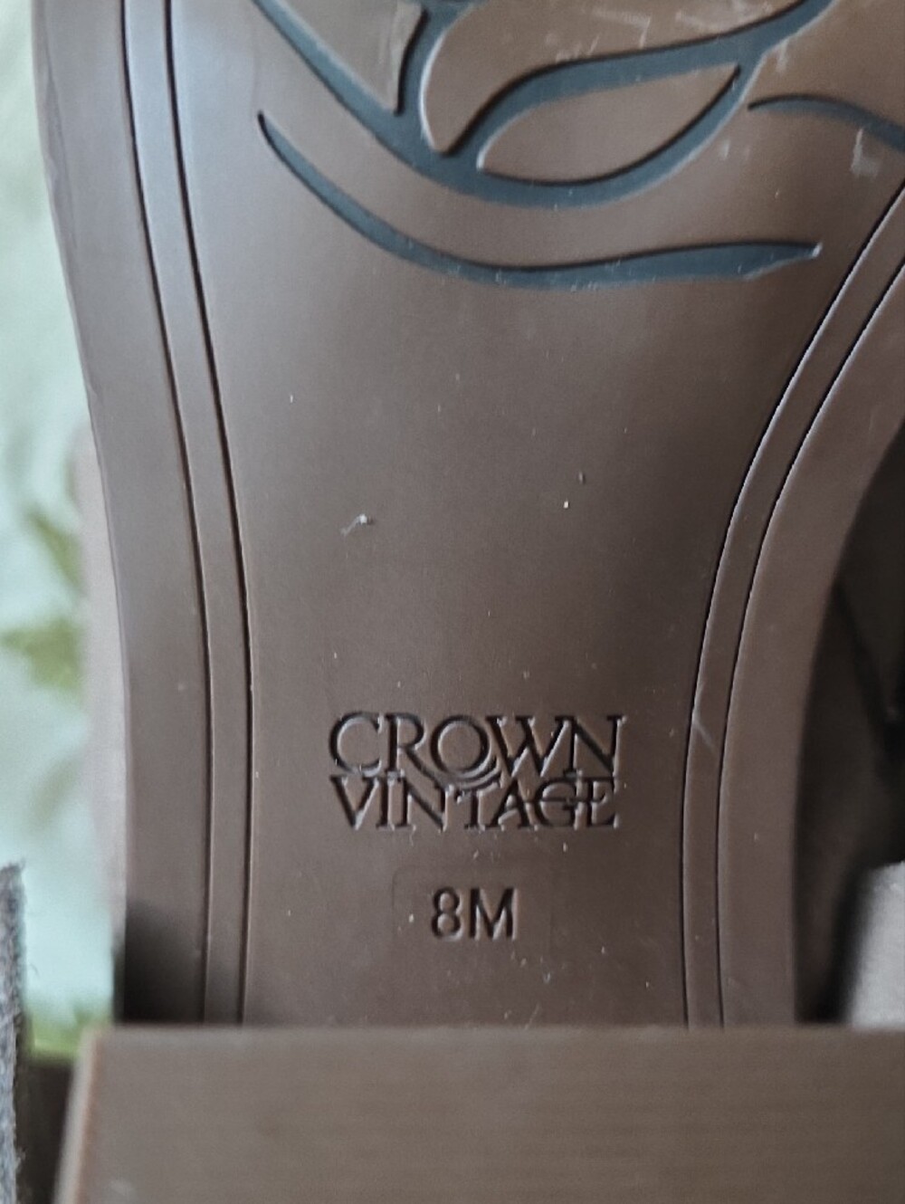 Crown Vintage Women's Brown Suede Ankle Boots with Buckle - Picture 5 of 10